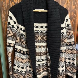 Old Navy Lambswool Fair Isle Cardigan | Cozy Boho Sweater